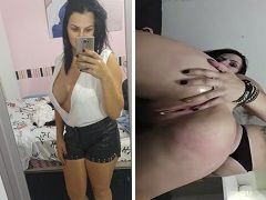 Casada com peitos enormes transando em trio com amiga safada