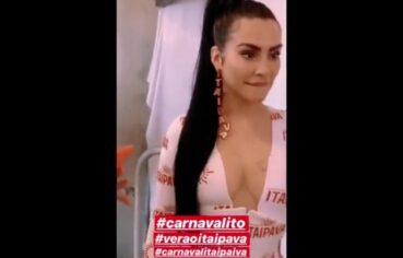 Cléo Pires exibe curvas na Itaipava e rouba cenas no Carnaval
