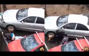 Casada safada e o marido corno flagrados transando no estacionamento em plena luz do dia
