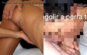 Esposa safada adora um ménage mamando gostoso e levando chupada ardente