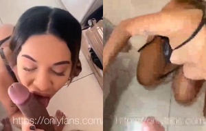 Jade Adalie, a ninfa safada, levando rola forte de quatro e implorando por leite na boca