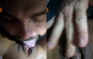 Moreninha exibe sua buceta suculenta em vídeo caseiro com o marido