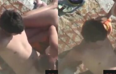 Casada fogosa dando o cu na praia de Abricó com o marido