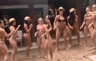 Gostosas sensuais rebolando bundas enormes ao som de Deu Onda