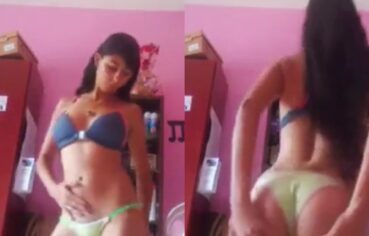Novinha de 18 anos exibindo a buceta molhada no vídeo amador