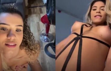 Rakel Silva novinha pelada rebolando forte na frente do espelho