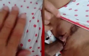 Novinha safada tirando o shortinho e dando o cuzinho peludo enquanto é filmada